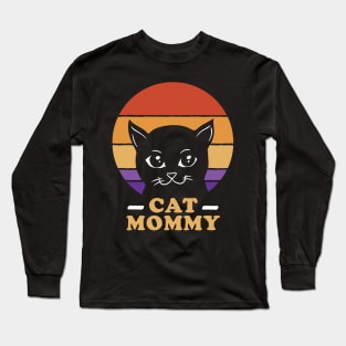 Cool funny cat mom gift Long Sleeve T-Shirt